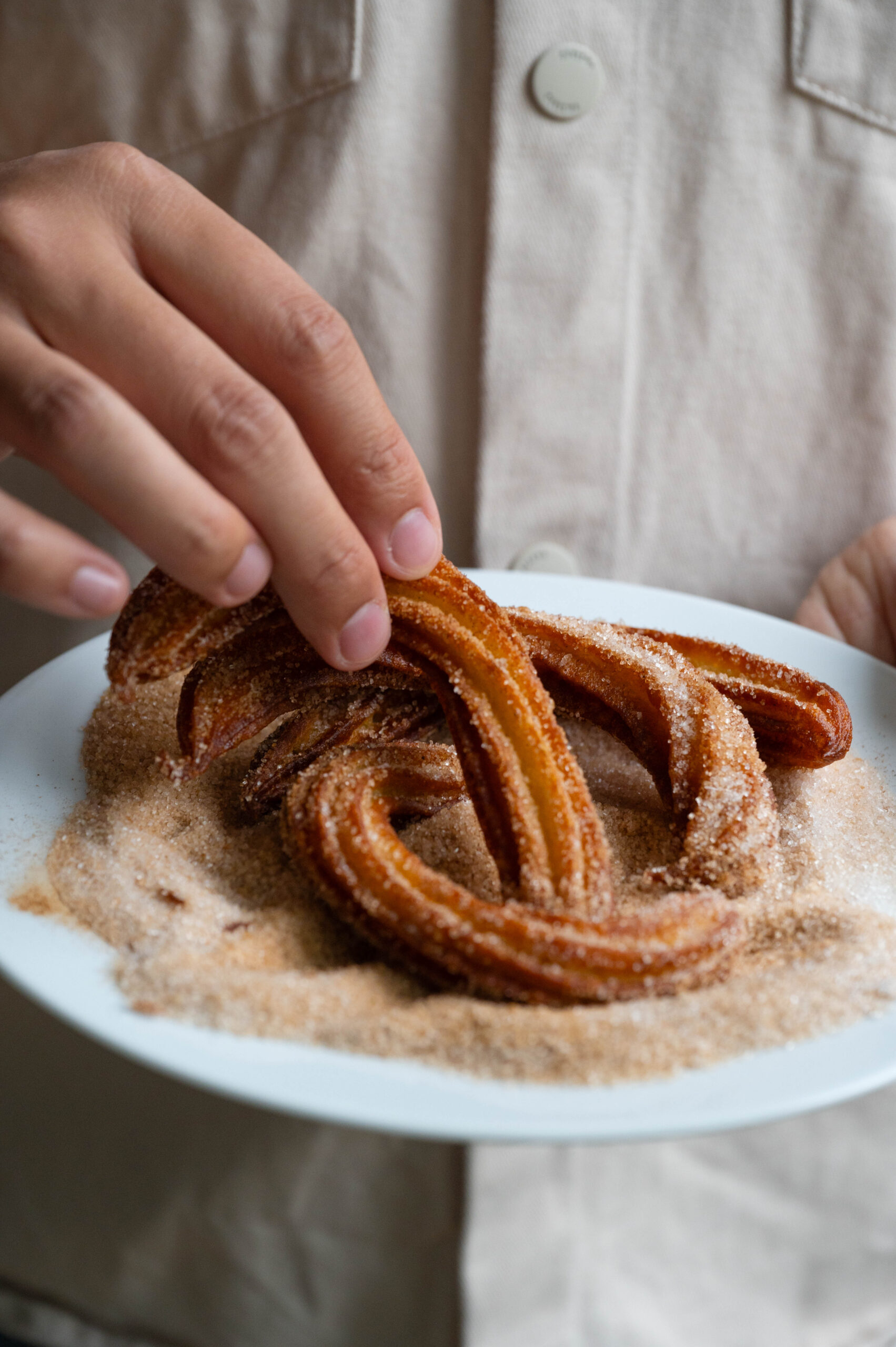 Sauerteig-Churros aus übrigem Anstellgut: unglaublich gut!