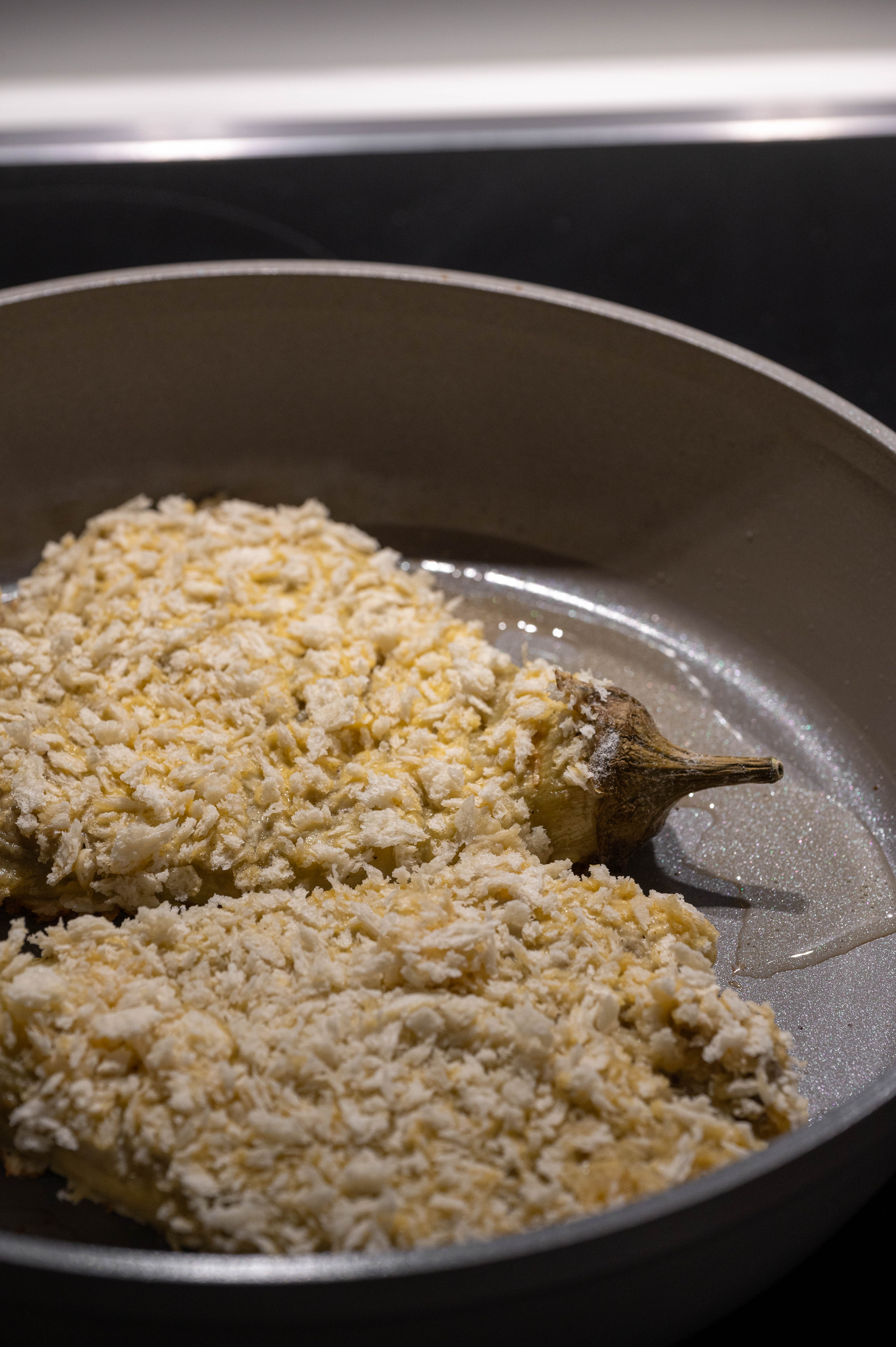 Knuspriges Aubergingen-Schnitzel mit Parmesan Kruste - WOW! 3 Knuspriges Auberginen-Schnitzel mit Parmesan Kruste - WOW!